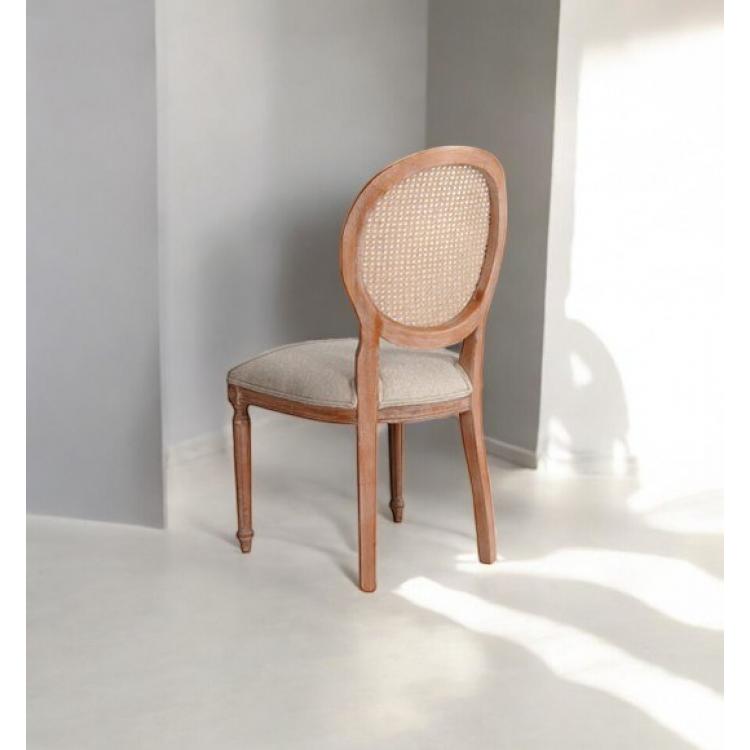 Hasırlı Madalyon Sandalye