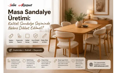 Masa Sandalye Üretimi: Kaliteli Sandalye Seçiminde Nelere Dikkat Edilmeli?